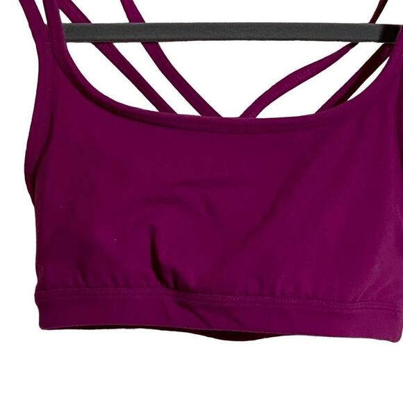 Athleta Strappy Purple Hyper Focus Padded Criss Cross Back Sports Bra XXS - Picture 3 of 10